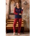 Nisanca Kışlık Kadın Welsoft Polar Pijama Takımı - Yeni Yıl Pijaması