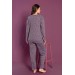 Nisanca Mevsimlik Bambu Anne Pijama Takımı- Geniş Beden Aralığı