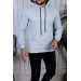 Trend Clothıng Basic Unisex Kanguru Cepli Kapüşonlu Sweatshirt Hoodie Sweat- Regular Fit- Kışlık İçi Polarlı