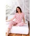 Yazlık Pamuklu Biyeli Önden Düğmeli Kısa Kol Retro Pijama Takımı