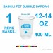 1 Renk Baskılı Pet Bardak 400 Ml 95 Çap Pet Bubble Bardak 12-14 Oz