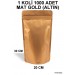 20X30 Cm Mat Gold (Altın Renkli) (1 Koli 1000 Adet) Kilitli Doypack Torba 1000 Gr