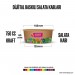 Dijital Baskılı 750 Cc Karton Salata Kabı Kraft