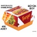 Hamburger Kutusu Karton Fast Food Büyük Boy Hamburger Baskili 1 Koli̇ 450 Adet