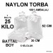 Naylon Torba 30X52 Cm (5 Kiloluk) Bakkaliye Torbası 25 Kilo 1 Balya
