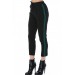 Yeşil Şeritli Siyah Bilek Kadın Pantolon