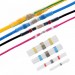 400 Parça Lehimli Makaron Seti Kablo Birleştirici Ek Muf 7 Çeşit Plastik Çantada