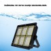 Güneş Enerjili Solar 500W Watt Led Projektör Taşınabilir Sarı Beyaz Ve Çakar Işık Lamba