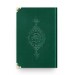 Çanta Boy Kadife Kur'an-I Kerim (Zümrüt Yeşil, Yaldızlı, Mühürlü)