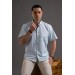 Advante Kisa Kol Cepli̇ Rahat Kesi̇m Yaka Düğmeli̇ İnce Yazlik Erkek Gömlek