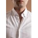 Evryti̇me Sli̇mfi̇t Pamuklu Çi̇zgi̇li̇ Yaka Düğmeli̇ Uzun Kol Erkek Yazlik Gömlek