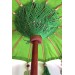 Prodiva Ahşap Ayaklı Dekoratif Bali Şemsiyesi - 80 Cm - Yeşil