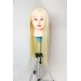 Prodiva Kuaför Eğitim Mankeni Çalışma Saçı 70 Cm - Kuaför Eğitim Puppeti - Fiber Sentetik - Platin