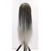 Prodiva Kuaför Eğitim Mankeni Pupeti  Saçı 70 Cm Fiber Sentetik 1/Silver Ombre