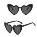 Siyah Renk Kalp Şekilli Parti Gözlüğü 15X5 Cm