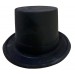 Siyah Renk Plastik Nubuk Kadife Kaplama Fötr Şapka 11 Cm