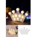 3D Dekoratif Pilli Kraliçe Tacı Model Led Masa Ve Gece Lambası