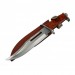 Ahşap Saplı Paslanmaz Çelik Rambo Bıçağı Rambo111- 32 Cm