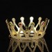 Altın Renk Çocuk Ve Shopzum Yetişkin Uyumlu Kraliçe Tacı Prenses Tacı 8X25 Cm