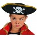 Altın Şeritli Çocuk Boy Yayvan Korsan Şapkası