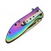 Benchmade Outdoor Paslanmaz Çelik Rainbow Çakı Tesbih Hediyeli Da76-1-20 Cm