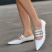 Hoppe Beyaz Rugan Babet Ayakkabı