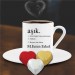Kişiye Özel Aşık Temalı Kalpli Çikolata Ve Kahve Fincanı -81