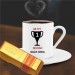 Kişiye Özel En İyi Sevgili Temalı Altın Külçe Çikolata Ve Kahve Fincanı -18