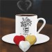 Kişiye Özel I Love You Temalı Kalpli Çikolata Ve Kahve Fincanı -82