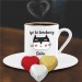 Kişiye Özel Kedi Temalı Kalpli Çikolata Ve Kahve Fincanı -77
