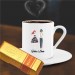 Kişiye Özel Romantik Sevgililer Altın Külçe Çikolata Ve Kahve Fincanı -05