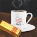 Kişiye Özel Romantik Temalı Altın Külçe Çikolata Ve Kahve Fincanı -23