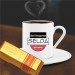 Kişiye Özel Seni Seviyorum Temalı Altın Külçe Çikolata Ve Kahve Fincanı -38