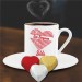 Kişiye Özel Seni Seviyorum Temalı Kalpli Çikolata Ve Kahve Fincanı -55