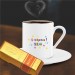Kişiye Özel Seviliyorsun Temalı Altın Külçe Çikolata Ve Kahve Fincanı -22