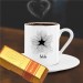 Kişiye Özel Yıldız Temalı Altın Külçe Çikolata Ve Kahve Fincanı -06
