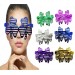 Shopzum Metalize Ekstra Parlak Yaprak Panjur Parti Gözlüğü 6 Renk 6 Adet