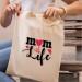 Mom Life Tasarımlı Hediyelik Bez Çanta - Ab08