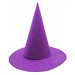 Mor Renk Keçe Cadı Şapkası Shopzum Yetişkin Çocuk Uyumlu 35X38 Cm