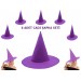 Mor Renk Keçe Cadı Şapkası Shopzum Yetişkin Çocuk Uyumlu 6 Adet