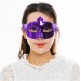 Mor Renk Kostüm Partisi Ekstra Parlak Balo Maskesi 15X10 Cm