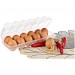 Shopzum 12Li Şeffaf Kapaklı Kilitli Yumurta Saklama Kabı Kutusu Aparatı