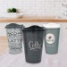 Shopzum 3 Adet Kahve Bardağı Seti Dekoratif Plastik Kahve Muhafaza Bardağı
