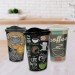 Shopzum 3 Adet Kahve Bardağı Seti Dekoratif Plastik Kahve Muhafaza Bardağı