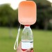 Shopzum Evcil Hayvan Plastik Yıkanabilir Taşınabilir Su Şişesi Bağlantılı Su Kabı