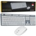 Shopzum Km-6063 Beyaz/Gri̇ Kablosu Shopzumz Q Multimedya Klavye+Mouse Set