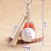 Shopzum Gerçekçi Beyzbol Tasarımlı Şık Anahtarlık Kolye Çanta Süsü Baseball Keychain