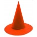 Turuncu Renk Keçe Cadı Şapkası Shopzum Yetişkin Çocuk Uyumlu 35X38 Cm