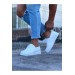 Wg506 Beyaz Erkek Saraclı Casual Ayakkabı