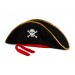 Shopzum Yetişkin Boy Kadife Jack Sparrow Denizci Korsan Şapkası 50X20 Cm